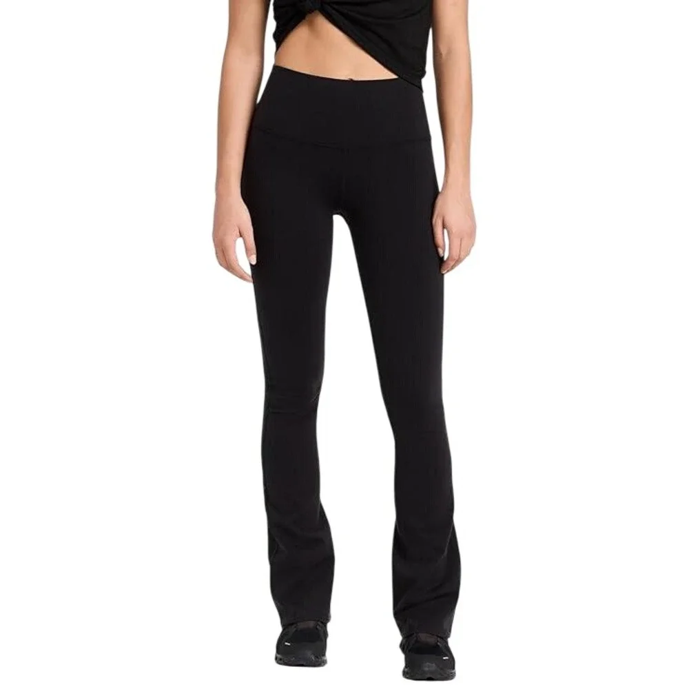 Alo Yoga Airbrush High-Waist Bootcut Legging Black Flared Yoga Pants XS‎ NEW